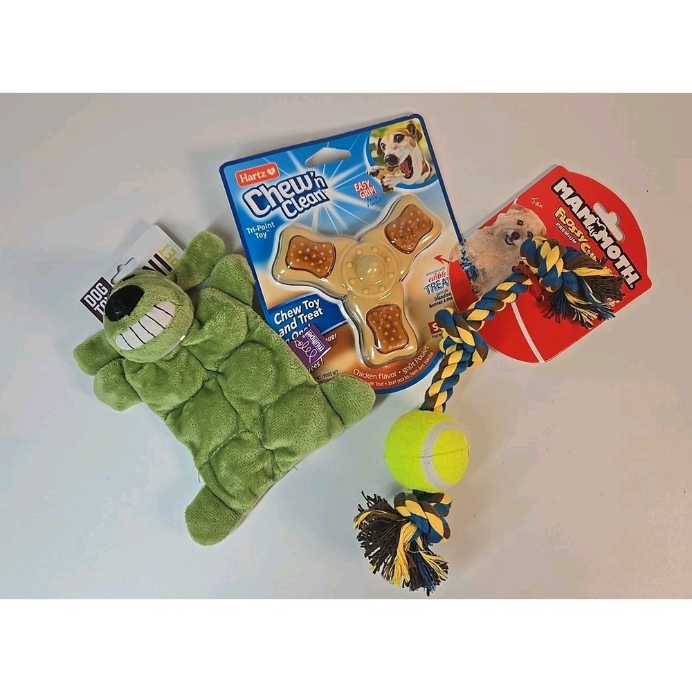 Small Dog (Under 20 Lbs) Toys Durable‎ Squeak And Chew Toys Pets Squeaker *New*